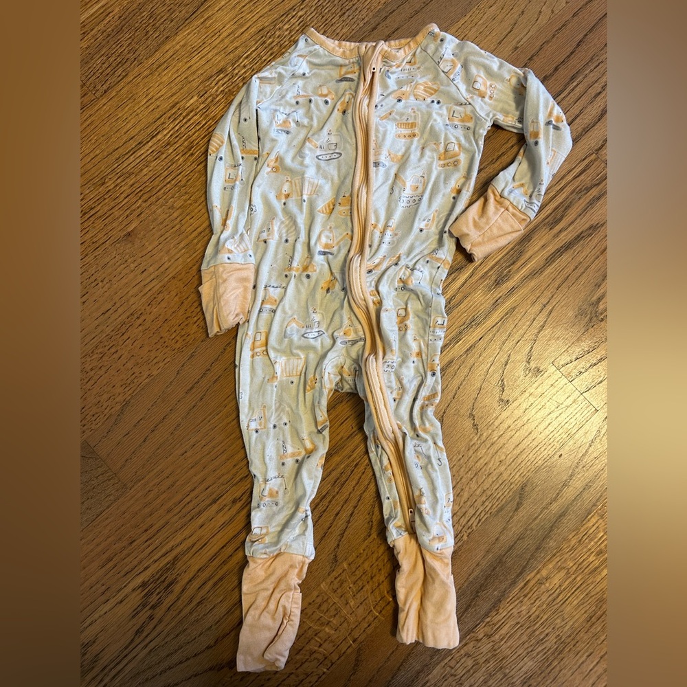 Bamboo 6-12m construction print sleeper by little one shop